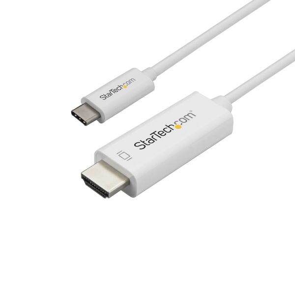 USBType-C-HDMI変換ディスプレイケーブル1m4K／60Hzホワイト